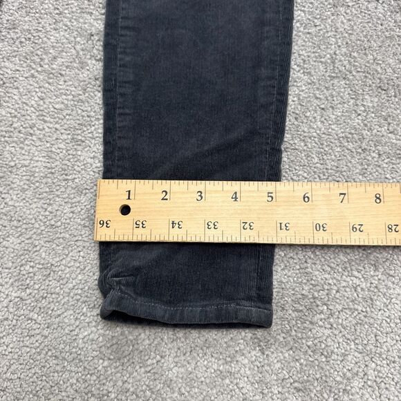 J.Brand Skinny Corduroy Pants Womens 25 Charcoal Gray Mid Rise Stretch 25x29.5 - Picture 12 of 16